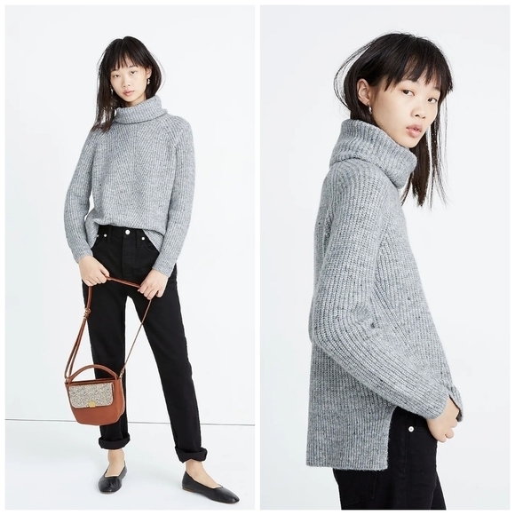 Madewell Donegal Mercer Turtleneck Sweater in Coziest Yarn - Picture 1 of 6